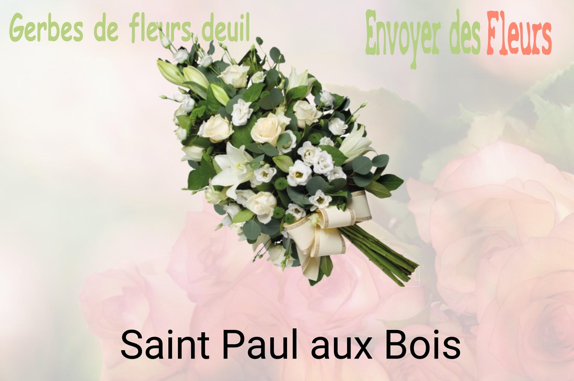 Gerbe de fleurs de deuil livrée à Saint-Paul-aux-Bois